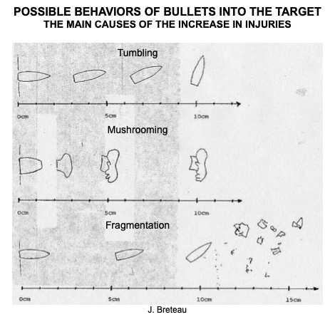 Behavior of bullet in target